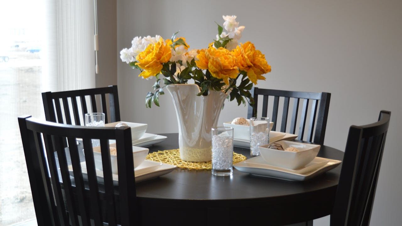Flowers on a table