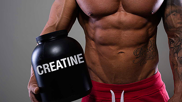 Man with budget friendly creatine supplement