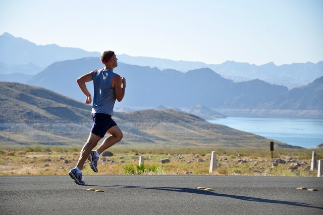 A man running to get strong immune system