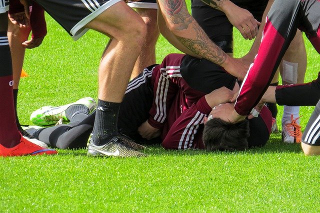 An injured sportsman