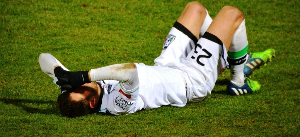 An injured sportsman