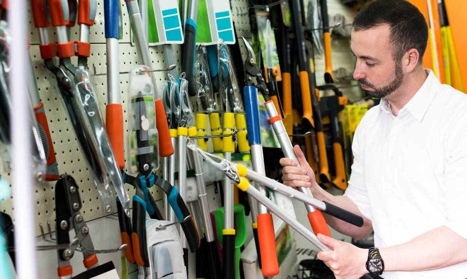 A man with Home Depot Tools