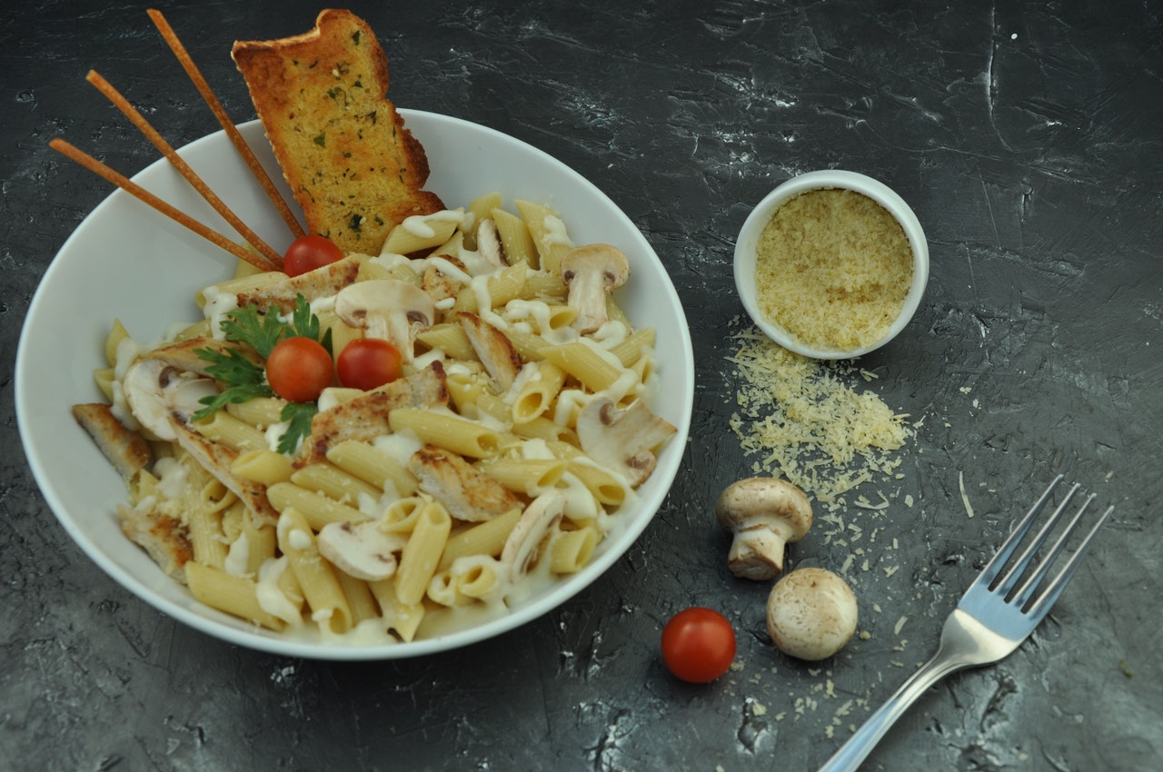 Pasta in a bowl