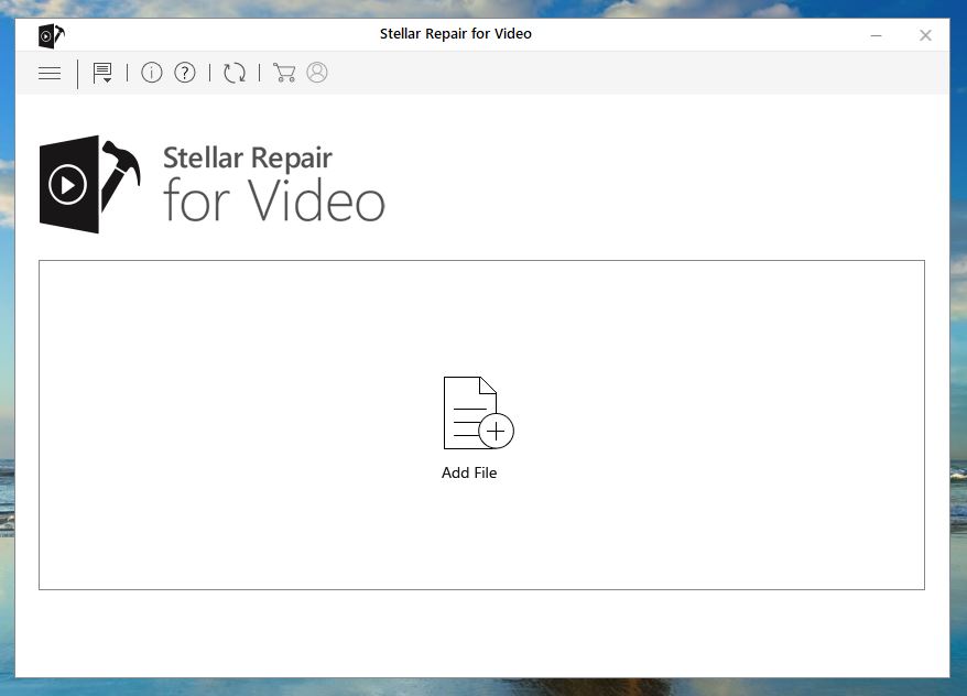 Stellar Repair for Video user interface