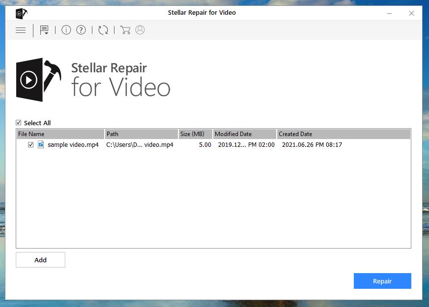 repair multiple video files at once