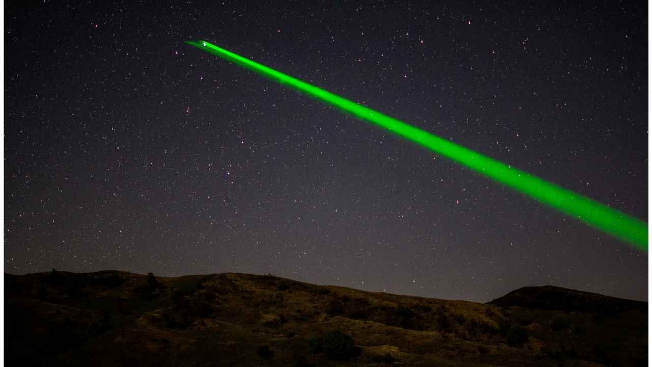 Laser in sky