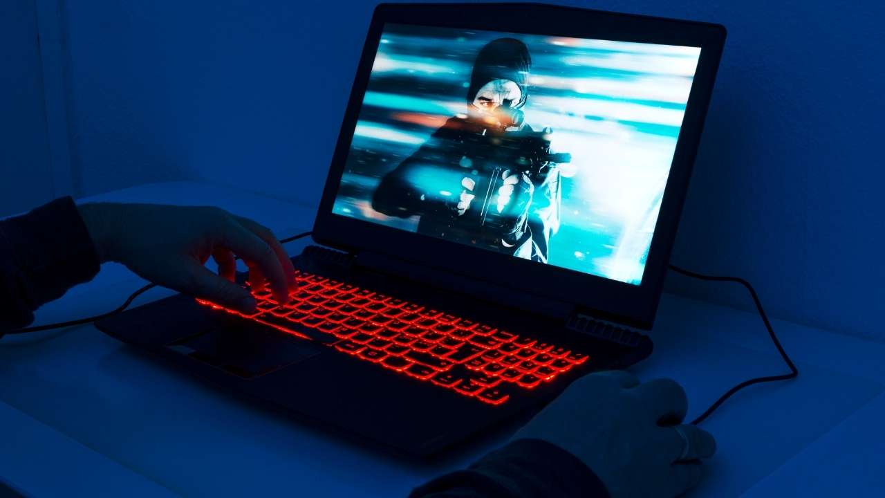 A gaming laptop