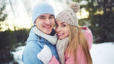 couple in winter