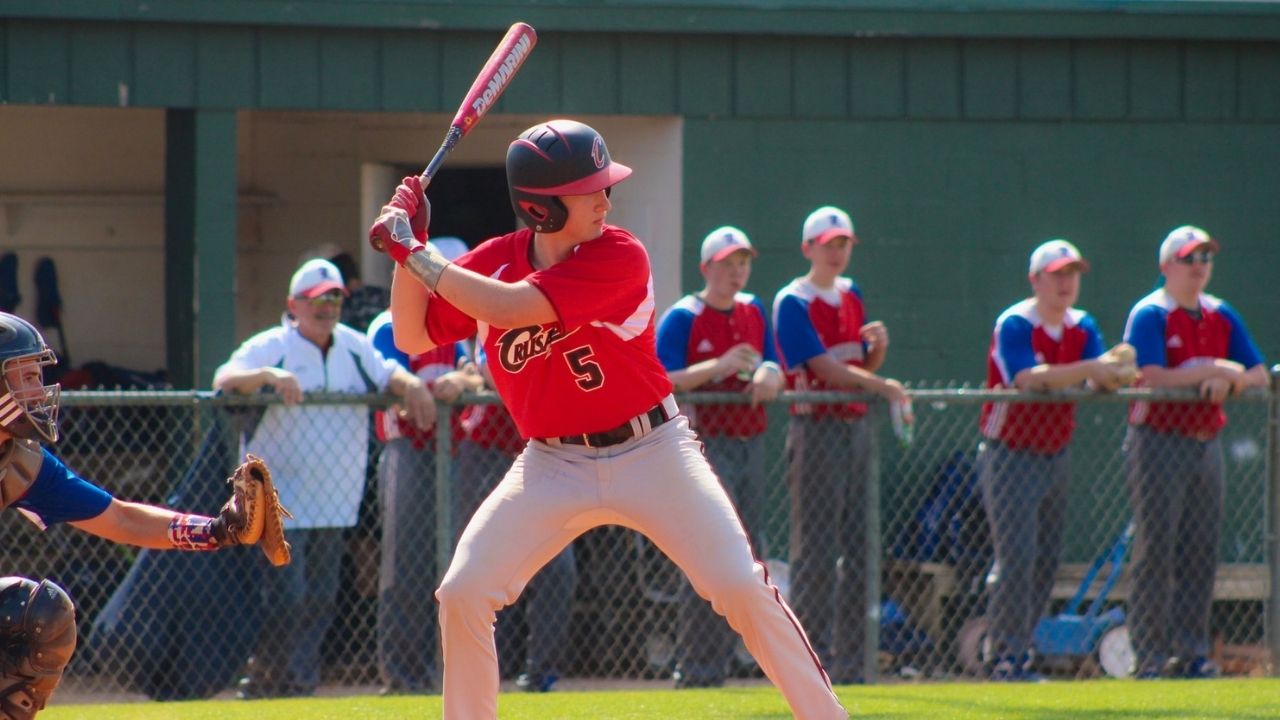 Guy playing baseball