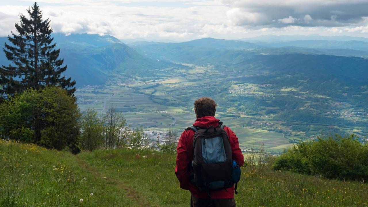 Guy travelling in Europe