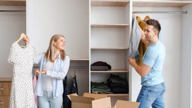 Couple decluttering their home