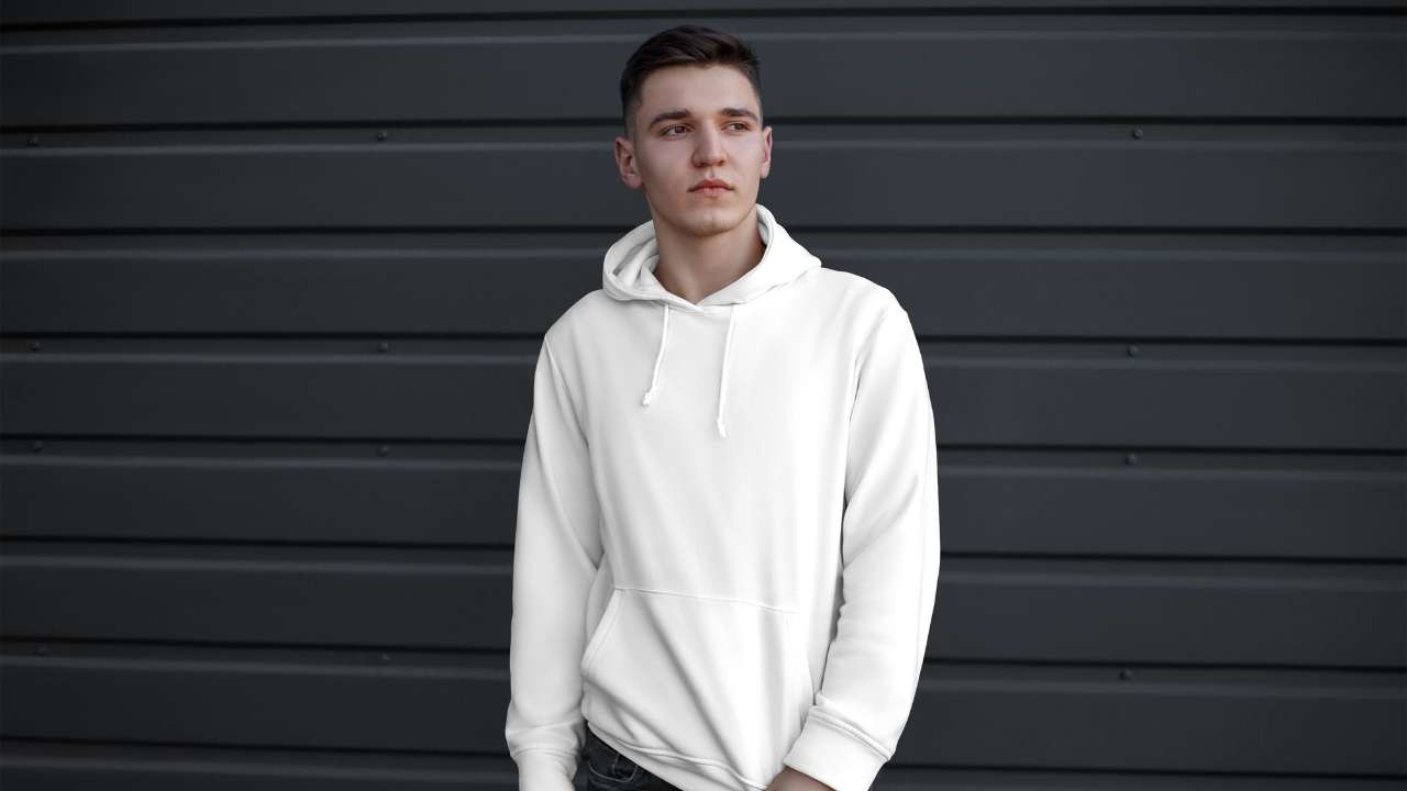 guy wearing hoodie