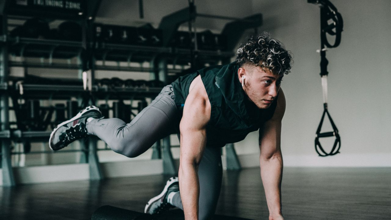 A guy working out