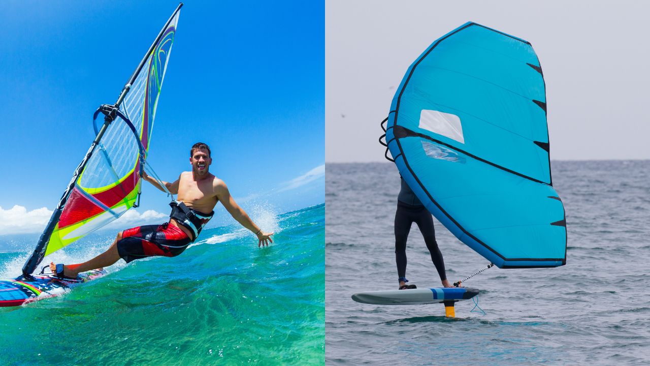 Windsurfing vs. Wing Foiling