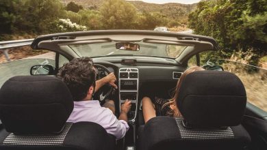 couple on a road trip