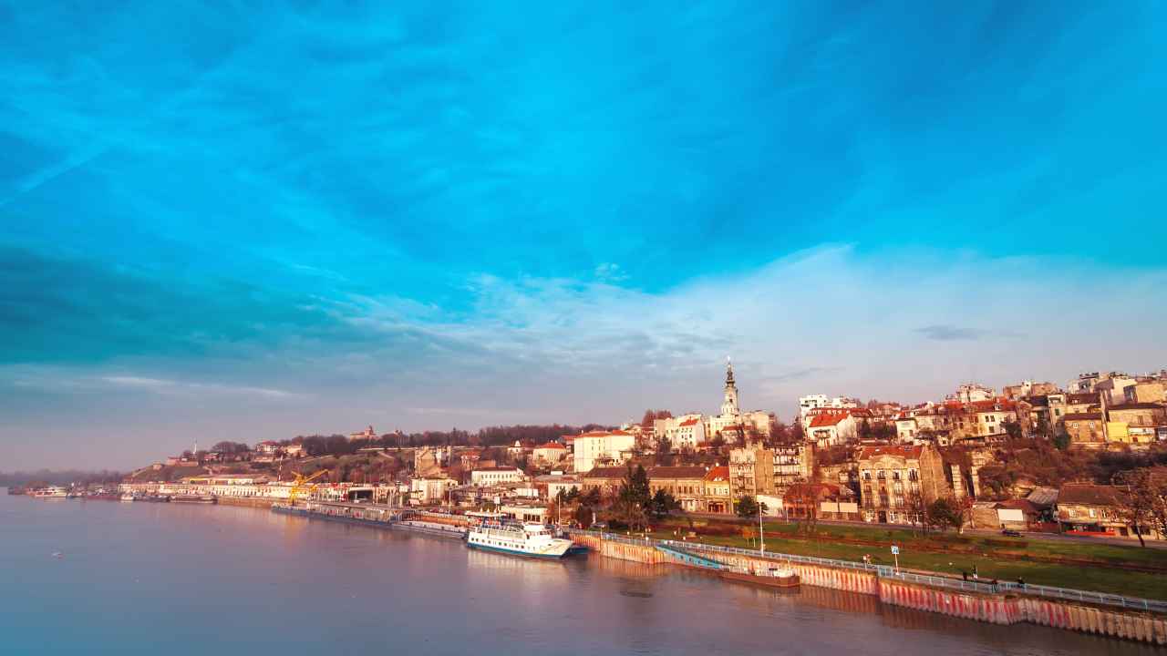 Belgrade, Serbia at sunset, showcasing its rich historical architecture, a must-visit for budget travelers