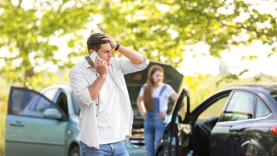 car accident scene