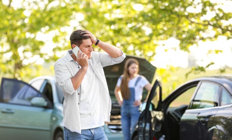 car accident scene