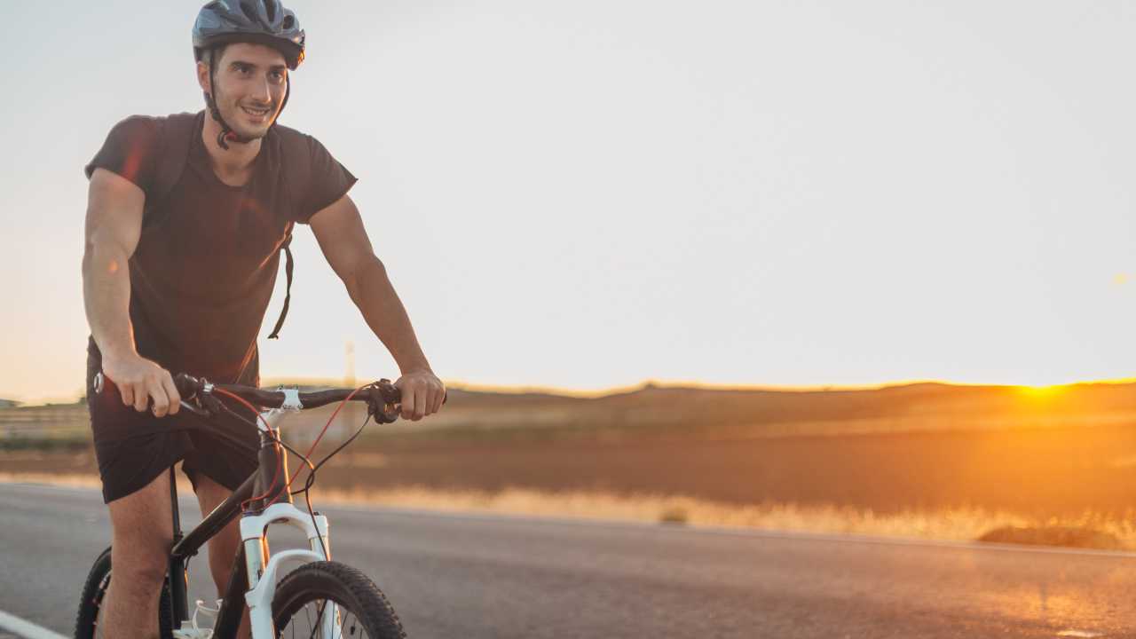 guy cycling