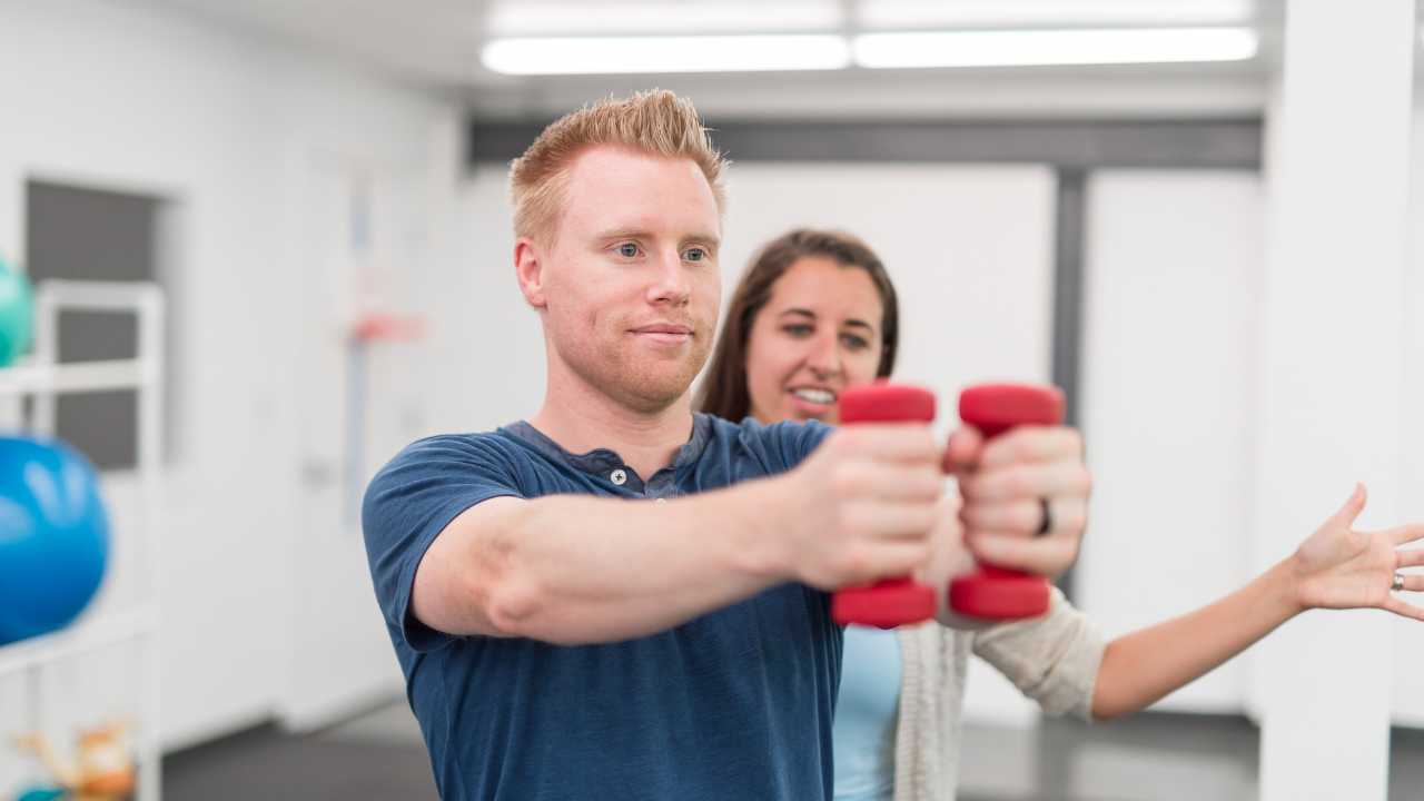 guy doing Physical Exercise 