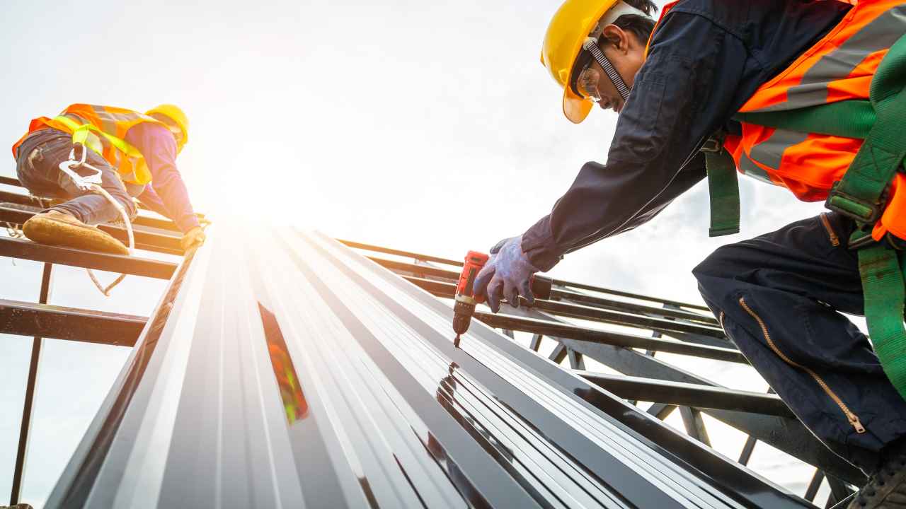 men doing Roofing work