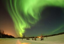 Scandinavia milky way at night