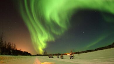 Scandinavia milky way at night