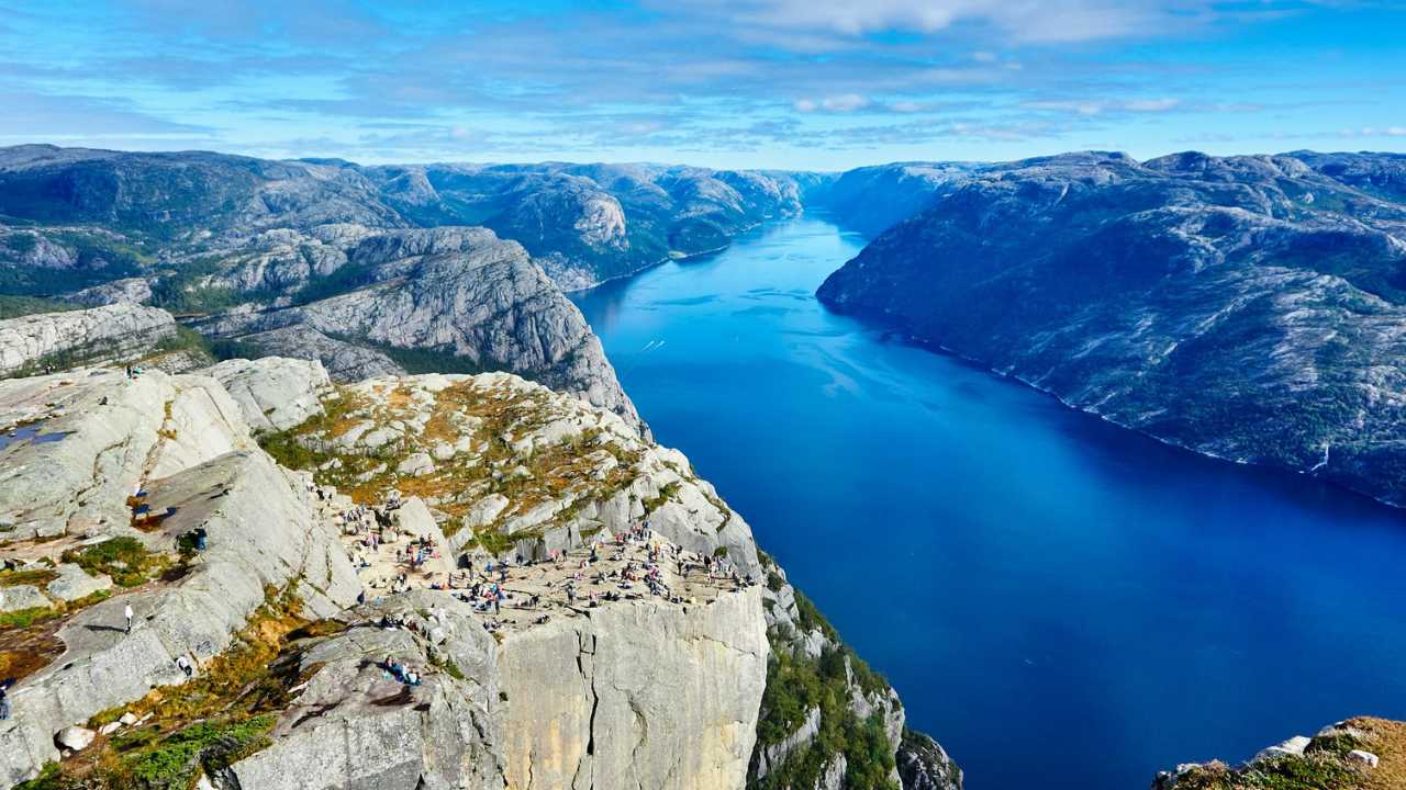 photo of norway, nature, landscape, and preikestolen in Forsand, Norway